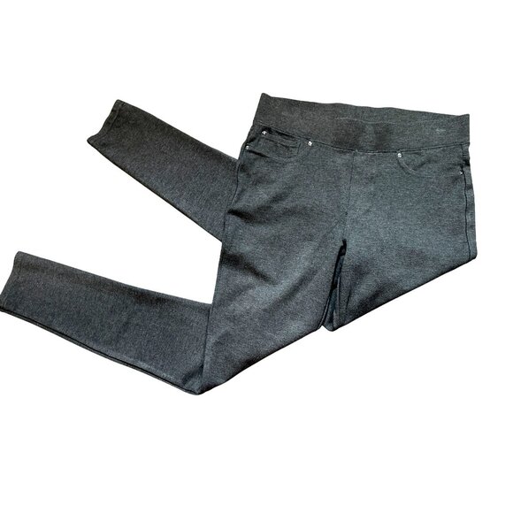 Seven7 Super Comfy Versatile Charcoal Pull On Leggings Soft Stretch Rayon Blend - Picture 8 of 9